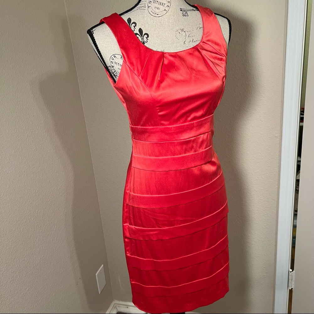 Maurice’s coral fitted sleeveless dress size 1/2